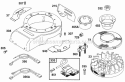 Blower Hsg Flywheel Elect Diagram and Parts List for 135702-0015-01  Briggs and Stratton Engine